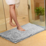 Bath Mat Chenille Non Slip Absorbent Shaggy Rug for Floor Clean SP